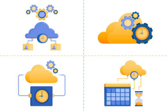 Download Logo Design of Cloud Network Service - Service Collection