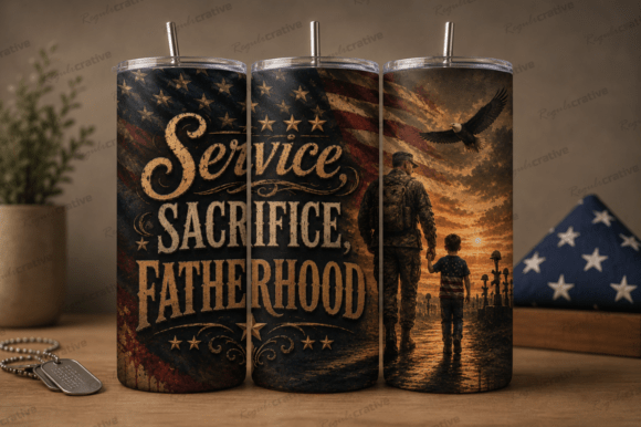 Download Service Sacrifice Fatherhood Tumbler Wra - Service Collection