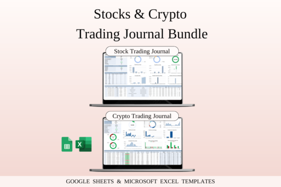 Download Stocks and Crypto Trading Journals - Premium Bundle
