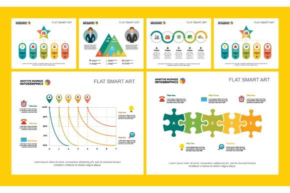 Download Colorful Infograph Charts Set. Business - Infograph Collection