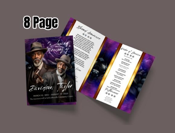 Download Funeral Service Booklet - 8 Pages - Service Collection