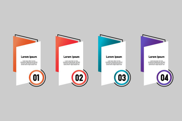 Download Set Colorful Abstract Business Infograph - Premium Resources
